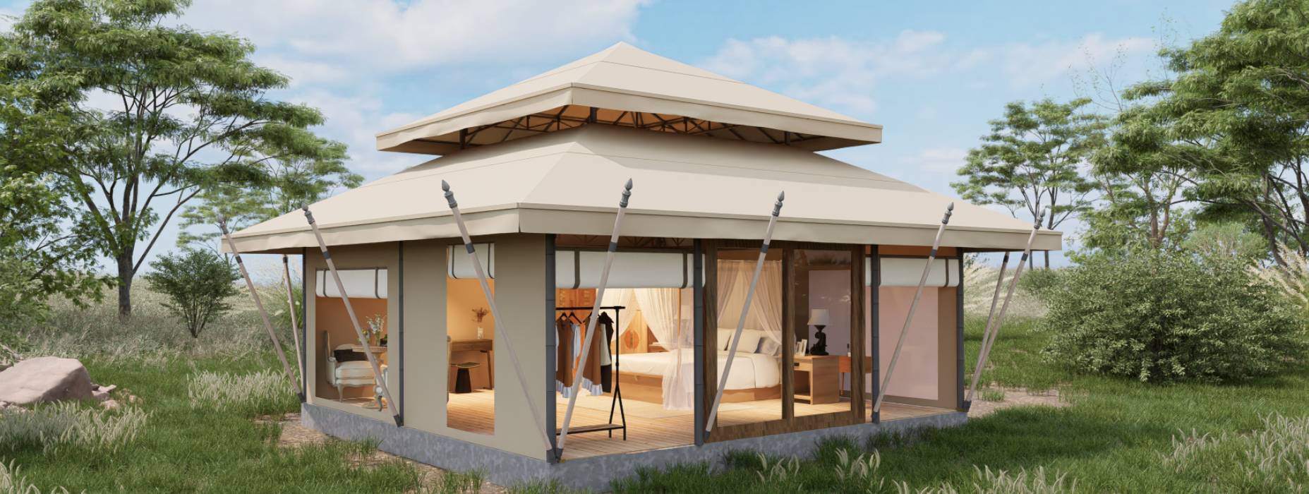 敖汉旗户外野奢帐篷